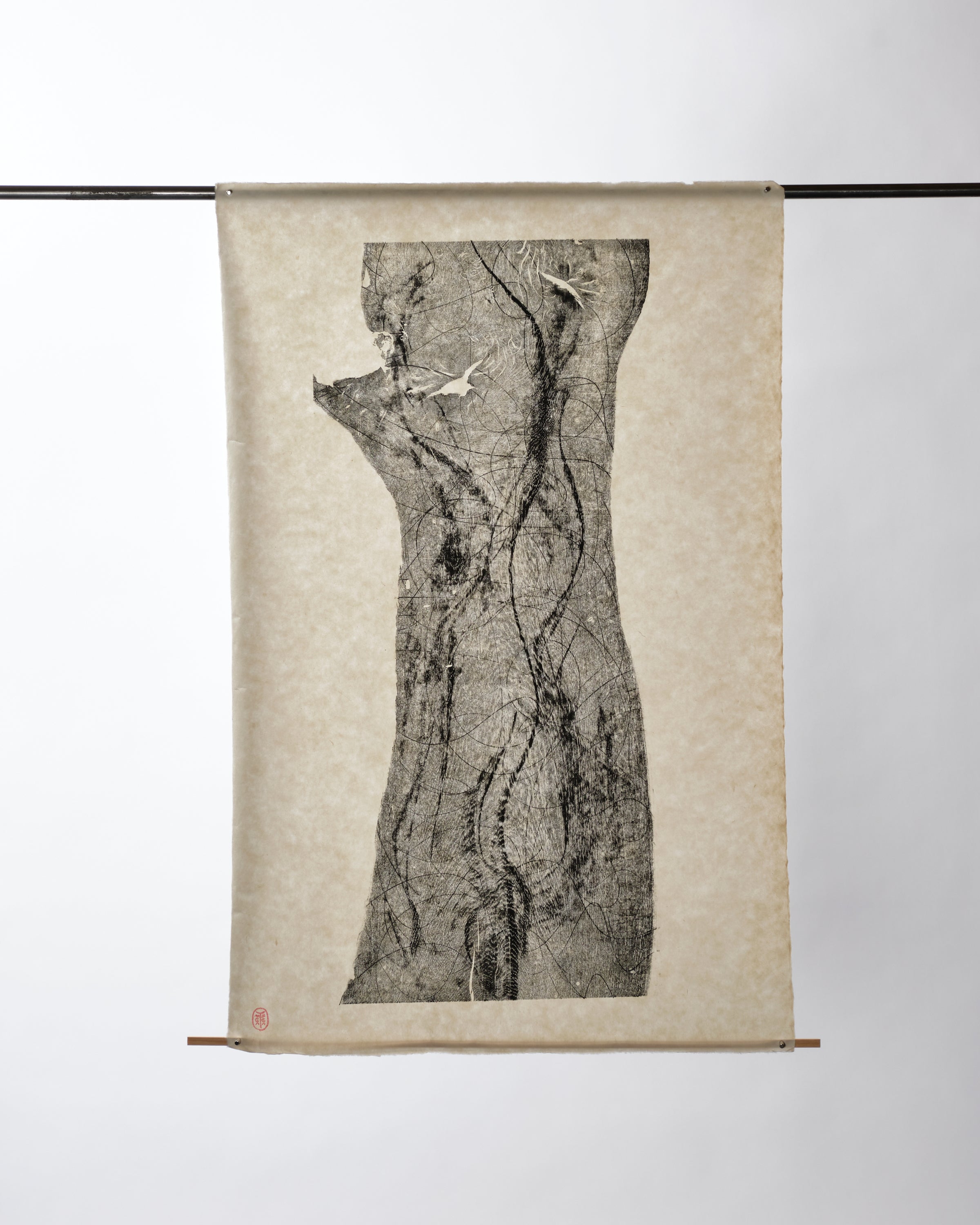 Oak print OB09, offcuts wiggle twice