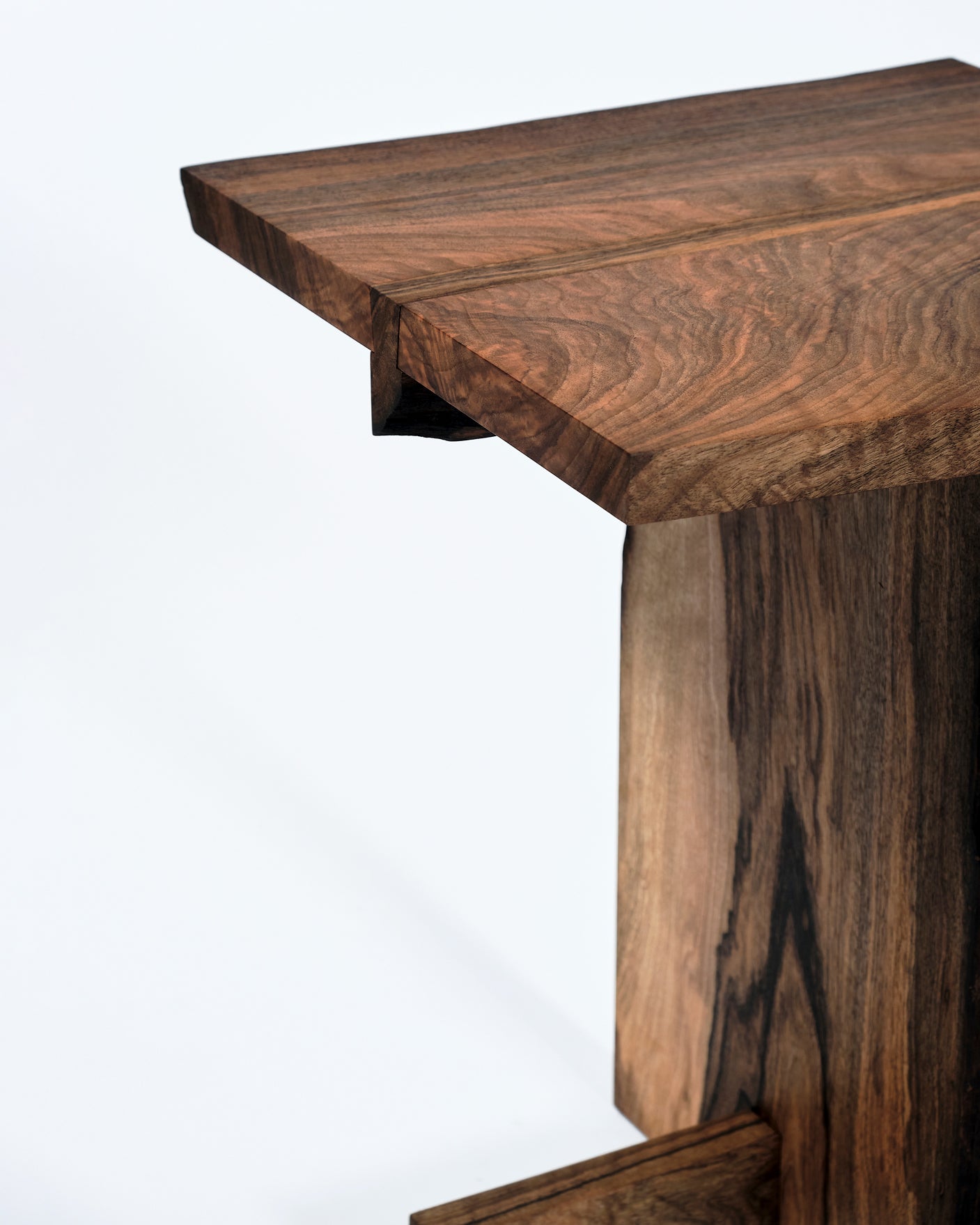 Time for Tea sidetable, walnut live edges