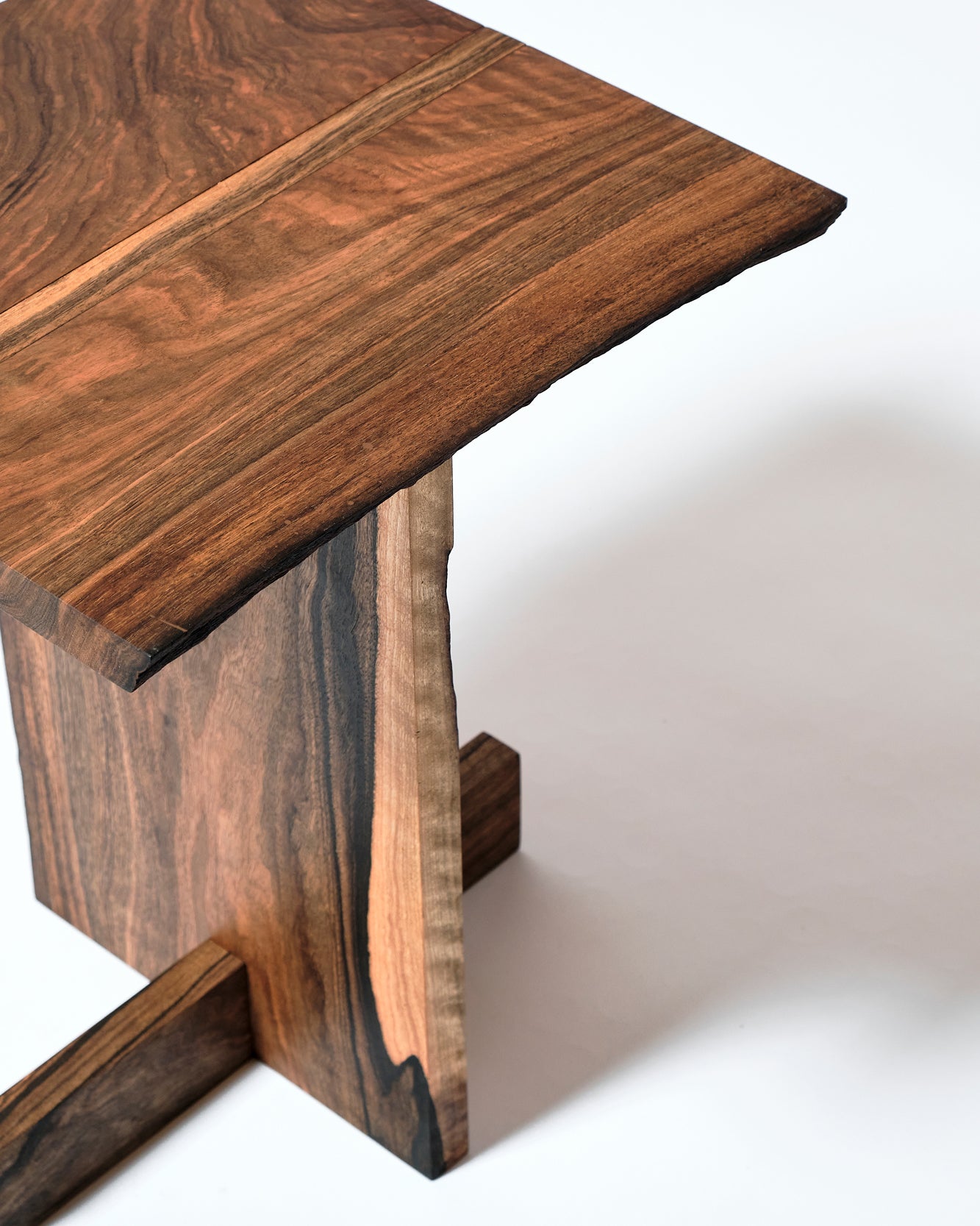 Time for Tea sidetable, walnut live edges