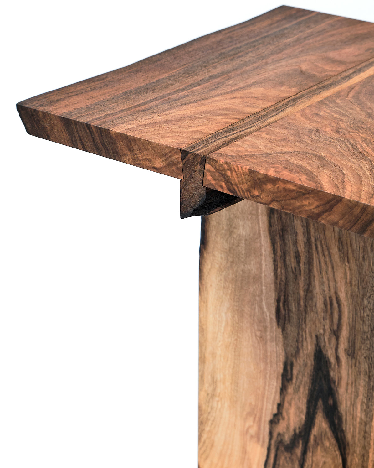 Time for Tea sidetable, walnut live edges