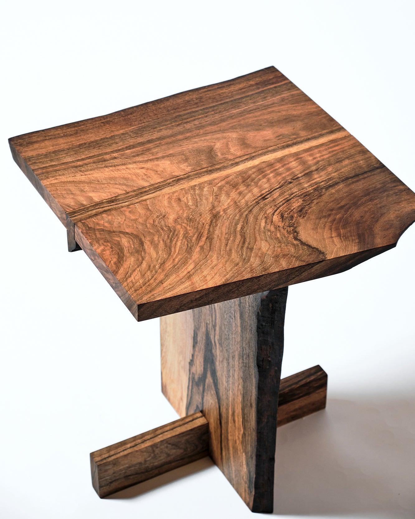 Time for Tea sidetable, walnut live edges