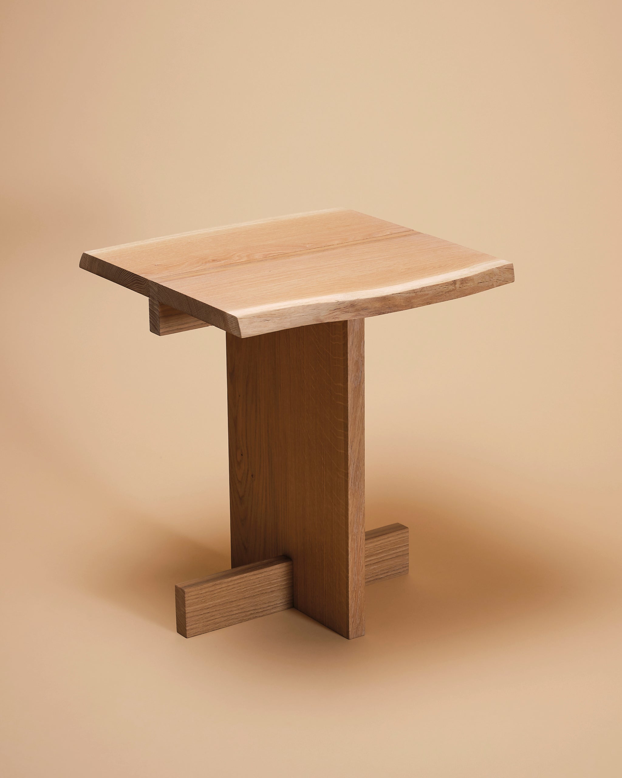 Time for Tea sidetable, oak live edges