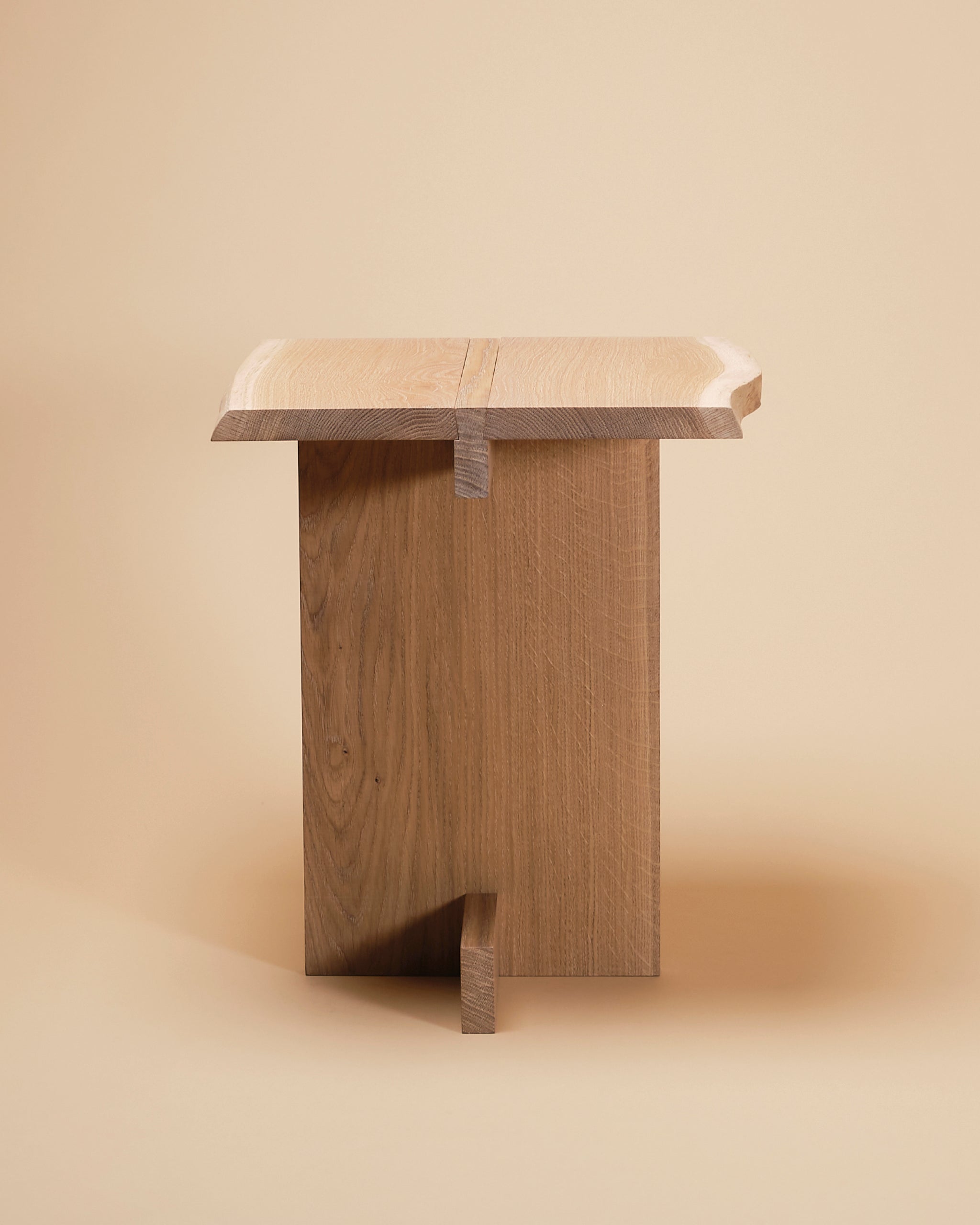 Time for Tea sidetable, oak live edges