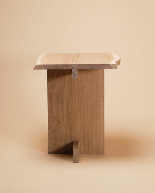 Time for Tea sidetable, oak live edges