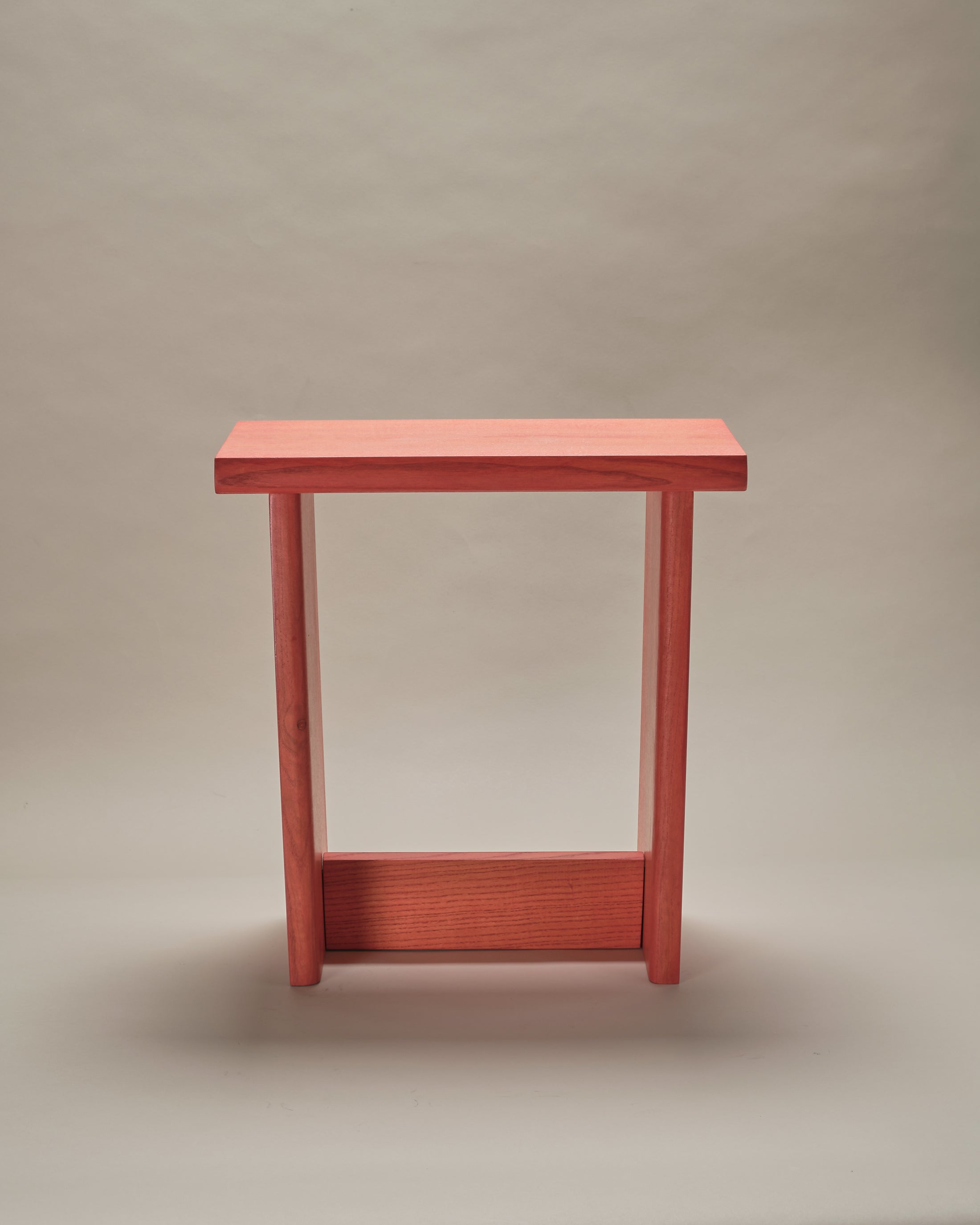 Sample, Ban Ban Ban stool, red orange