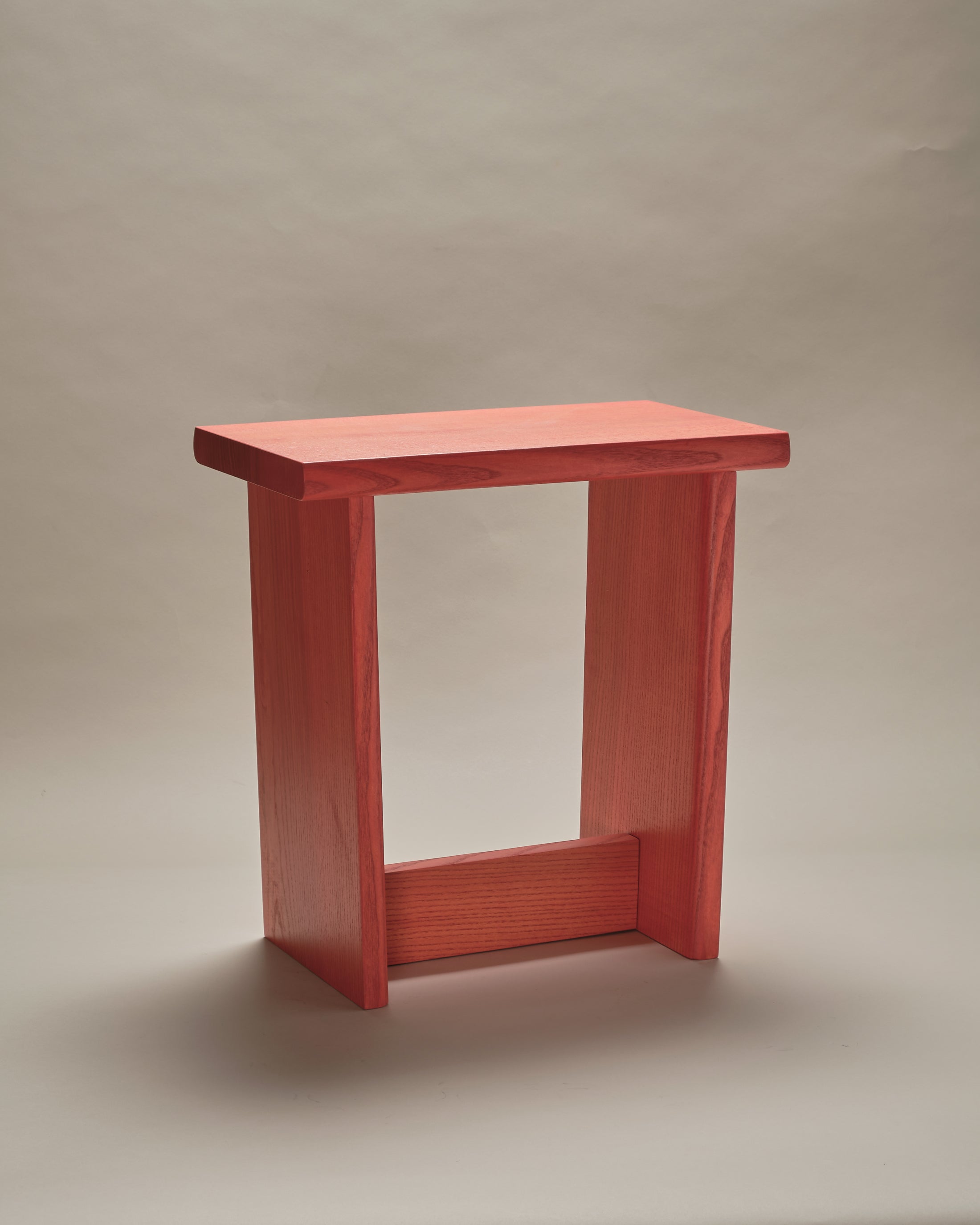 Sample, Ban Ban Ban stool, red orange