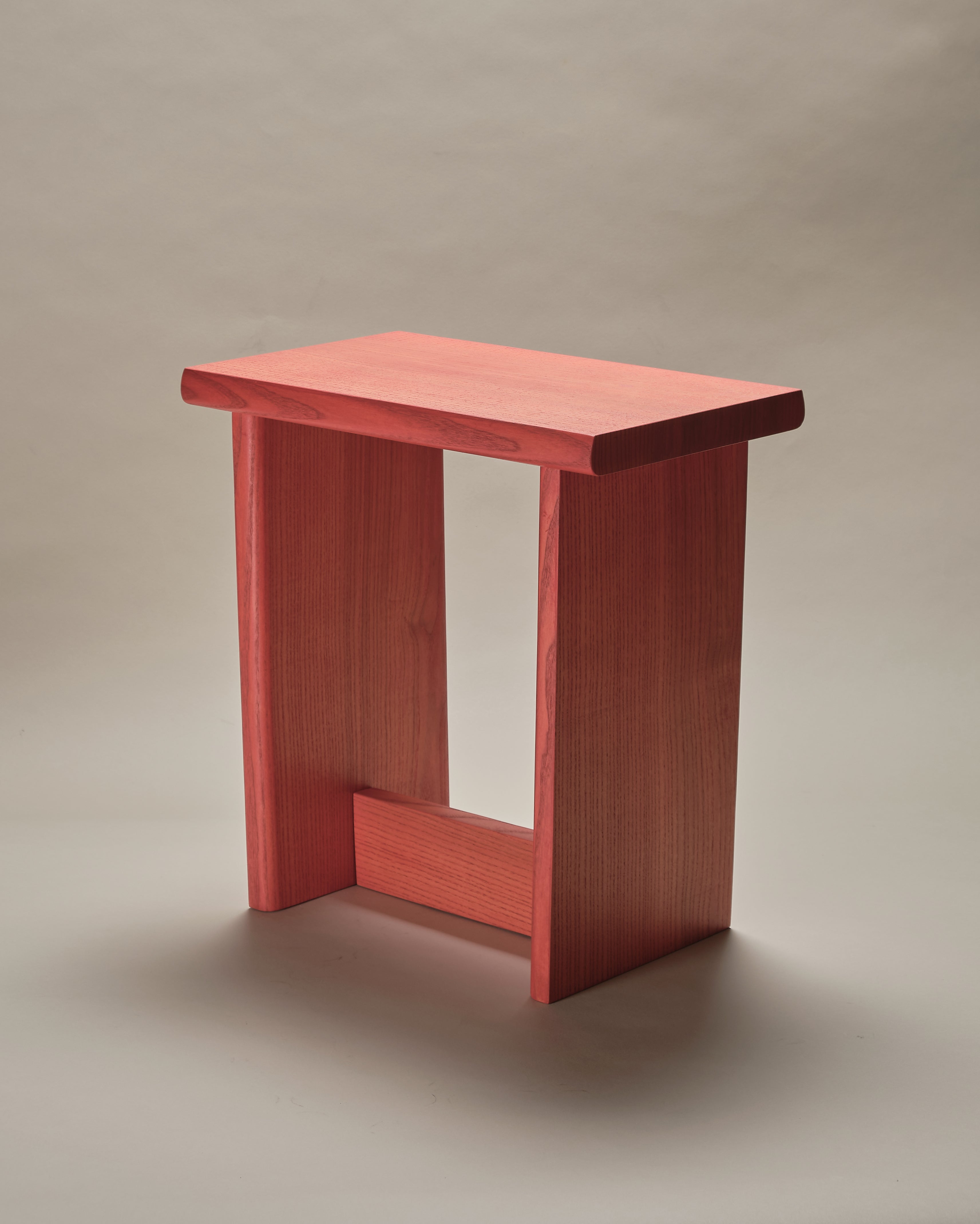 Sample, Ban Ban Ban stool, red orange