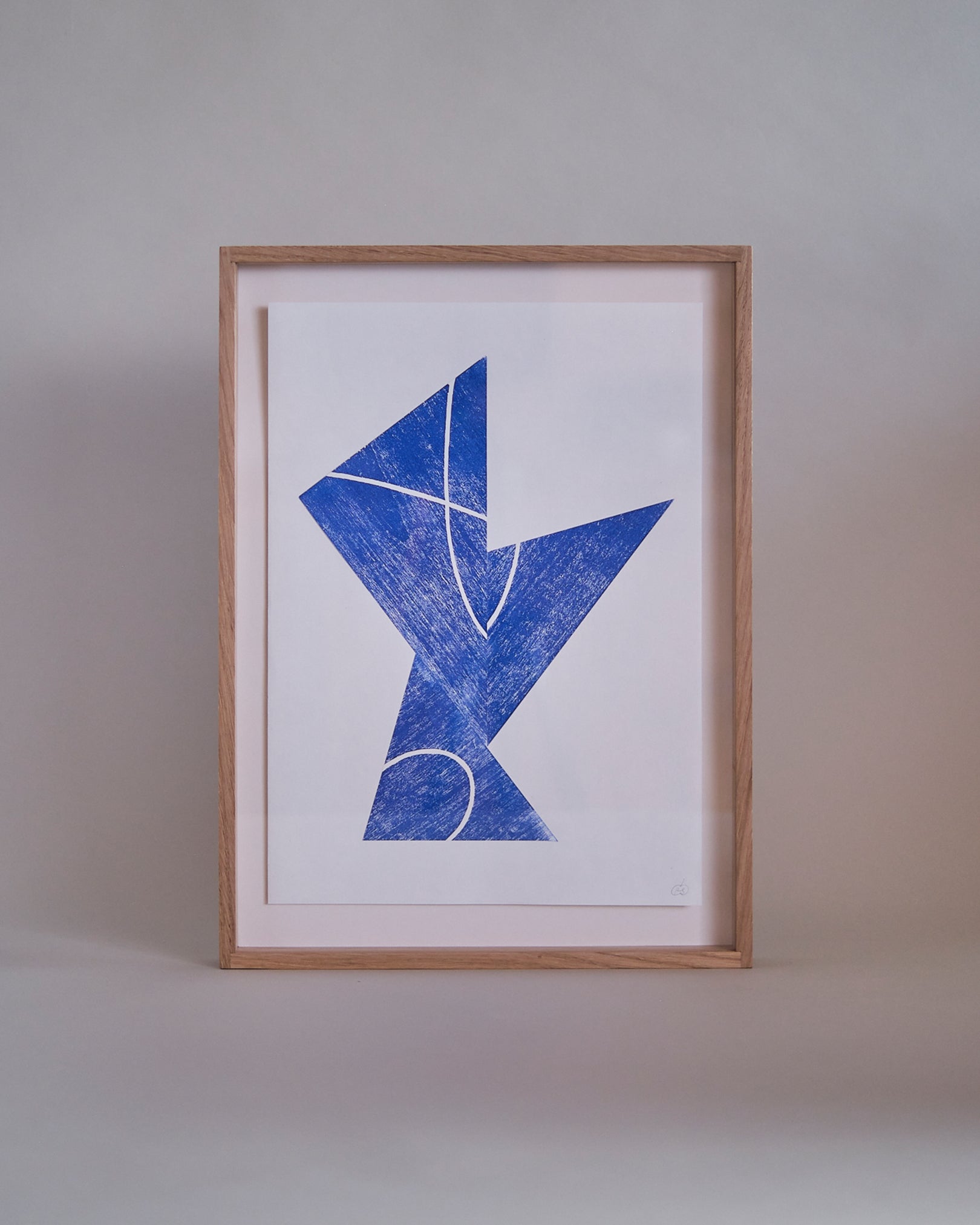 Cut Shapes #1, framed