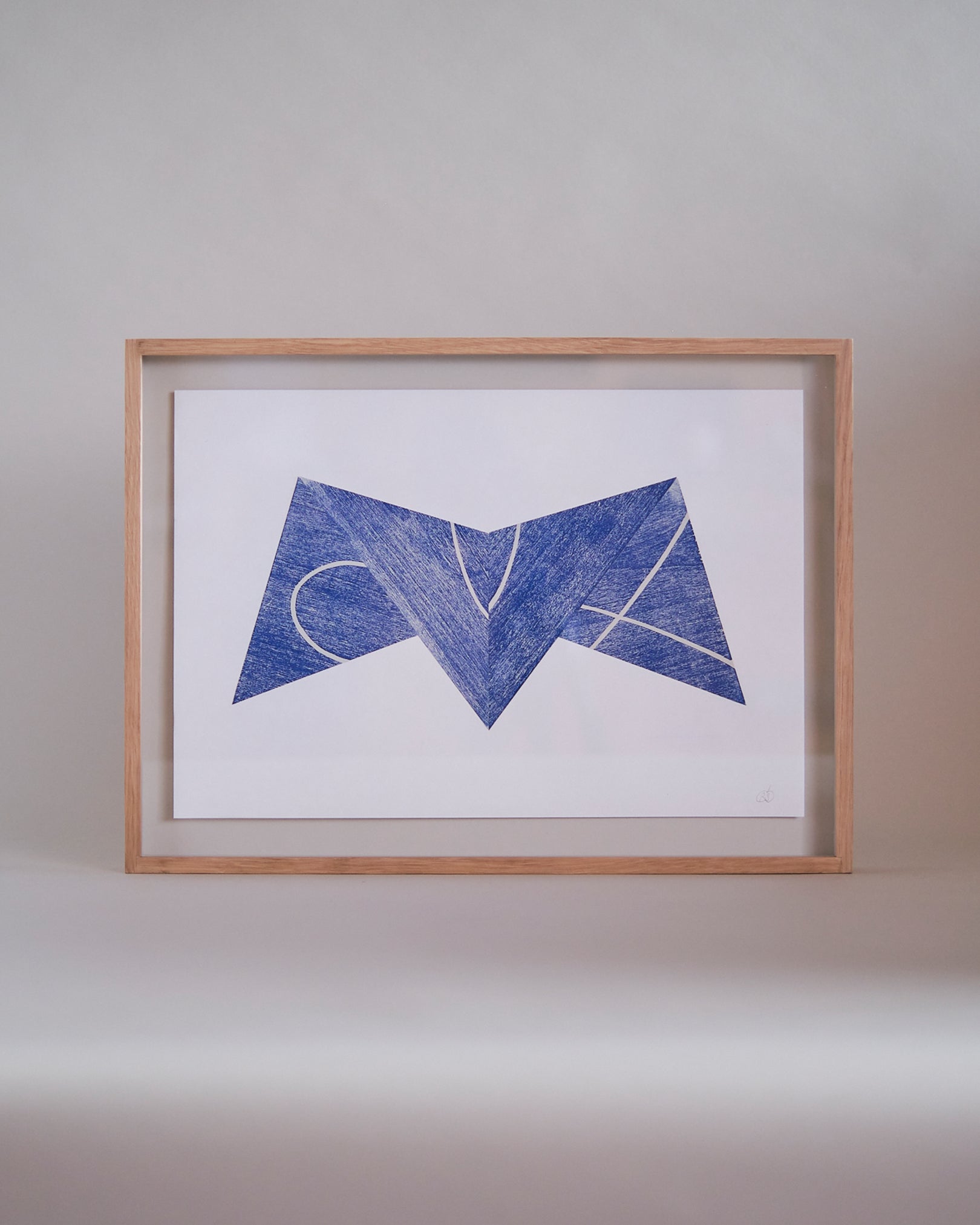 Cut Shapes #2, framed