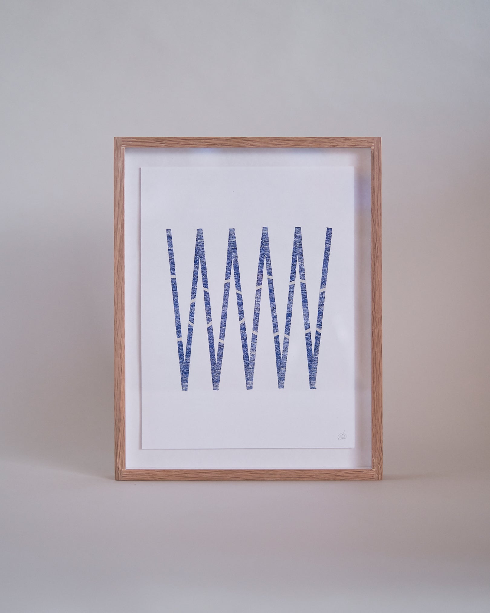 Cut Shapes #4, framed