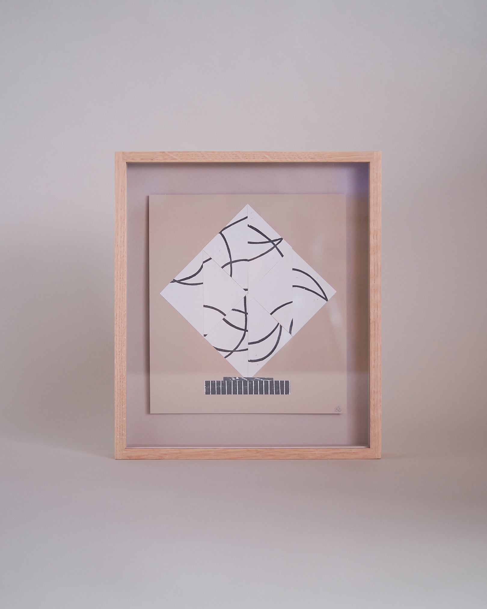 Cut Shapes #6, framed