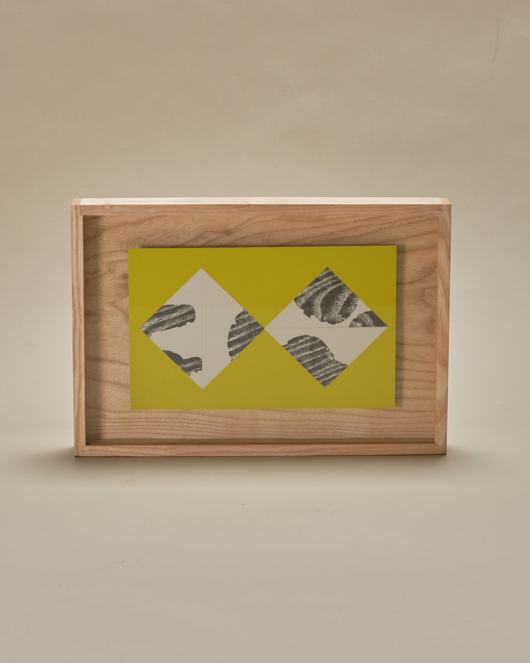 Cut Shapes #8, framed