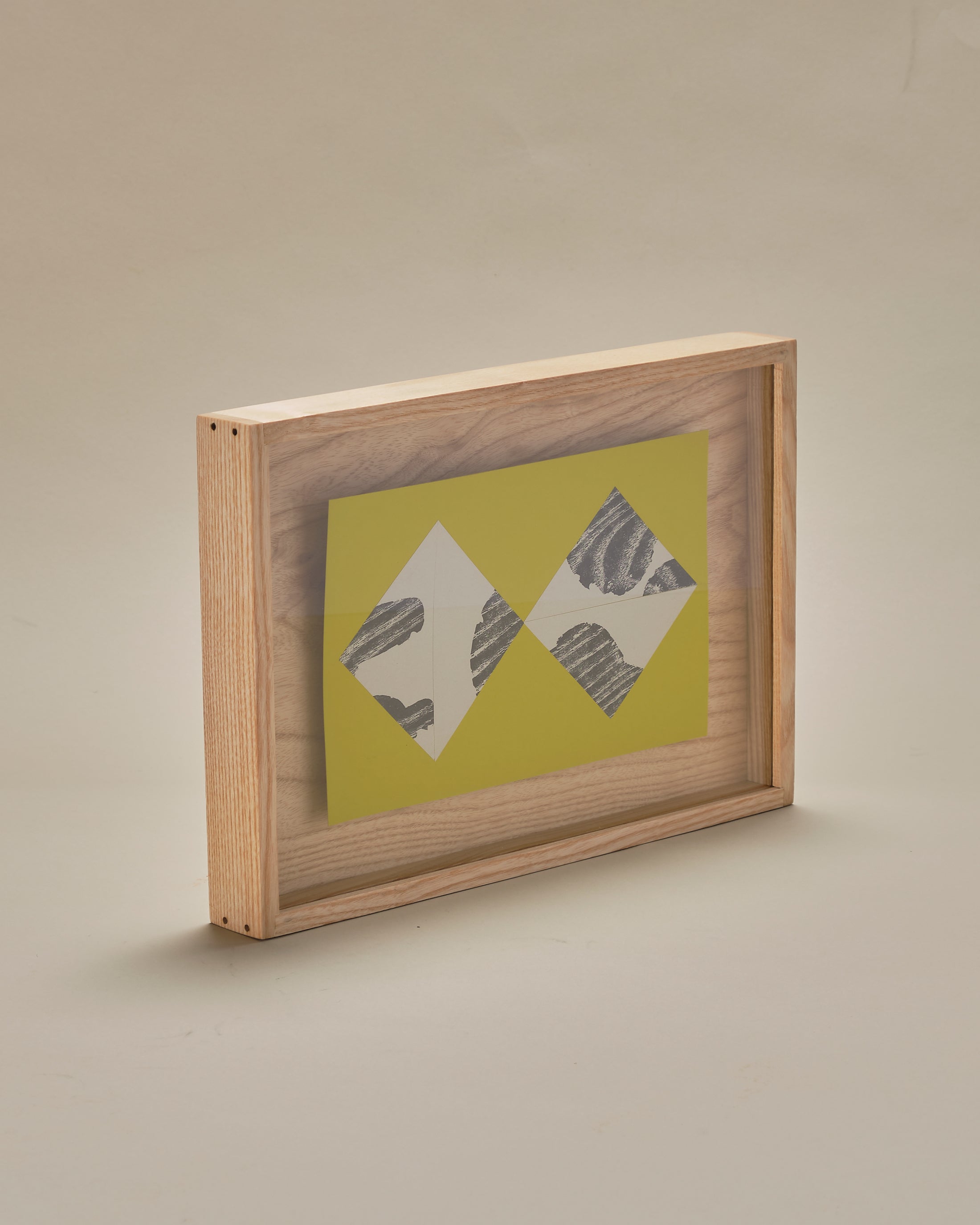 Cut Shapes #8, framed