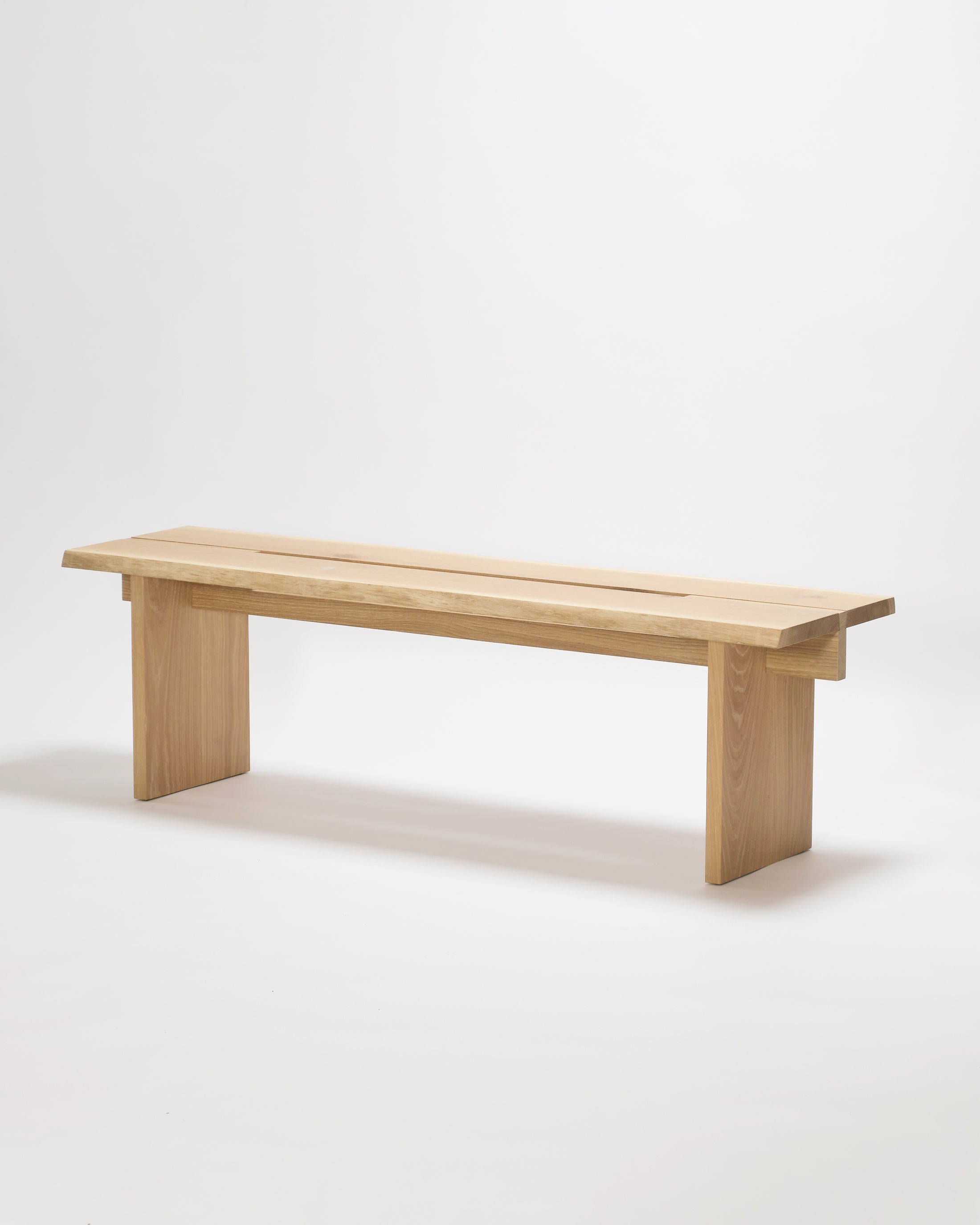 Sample Time for Tea bench, oak with live edge