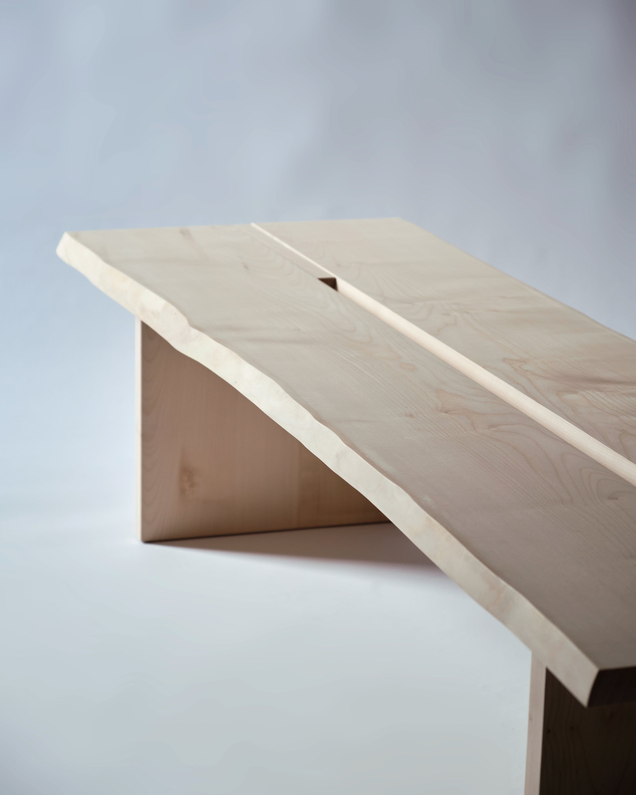 Sample Time for Tea bench, sycamore with live edge